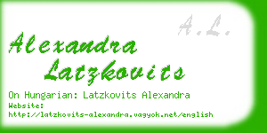 alexandra latzkovits business card